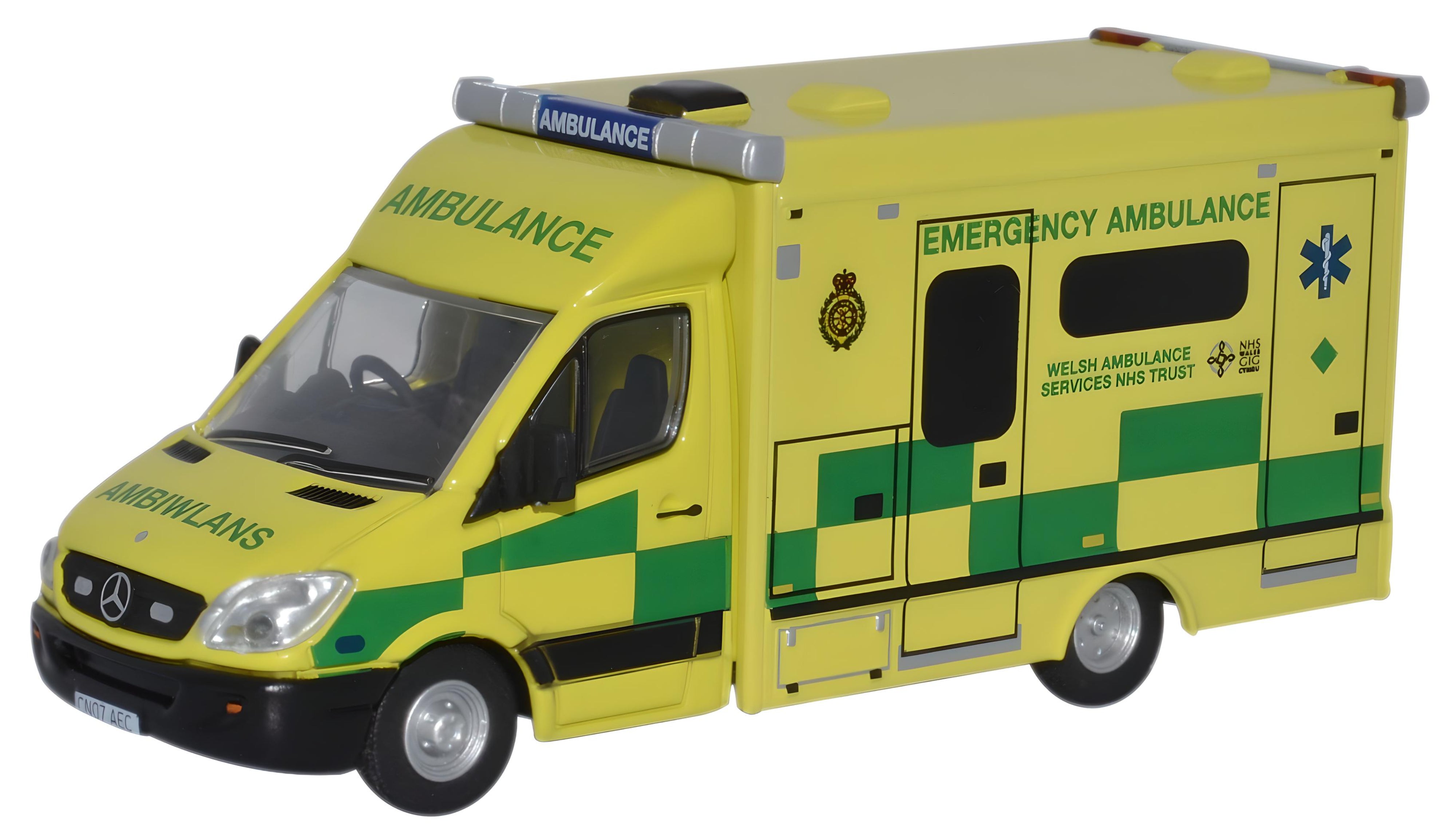 Oxford Diecast Welsh Ambulance 1:76 Scale - Main Image