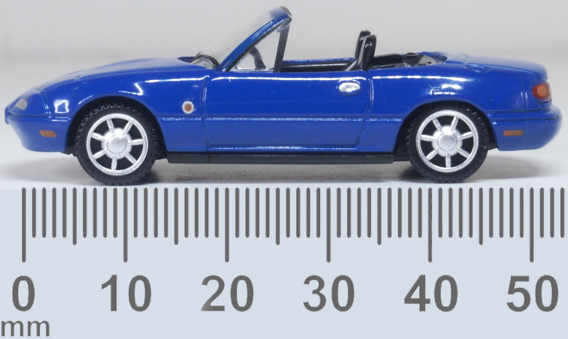 Oxford Diecast Mazda MX5 (Open) Mariner Blue 1:76