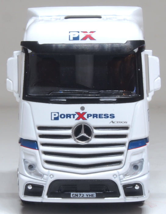 Oxford Diecast Mercedes Actros SSC D-tec Combitrailer Port Express 1:76