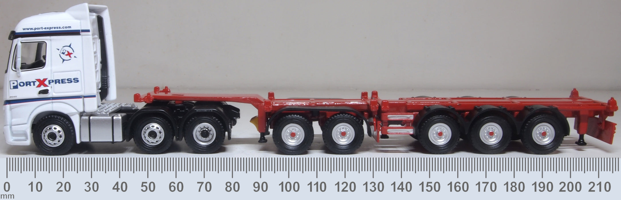 Oxford Diecast Mercedes Actros SSC D-tec Combitrailer Port Express 1:76