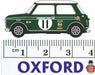 Oxford Diecast 1:76 Scale Mini Cooper S MKII John Rhodes 1968 Brands Hatch 76MCS002 Measurements
