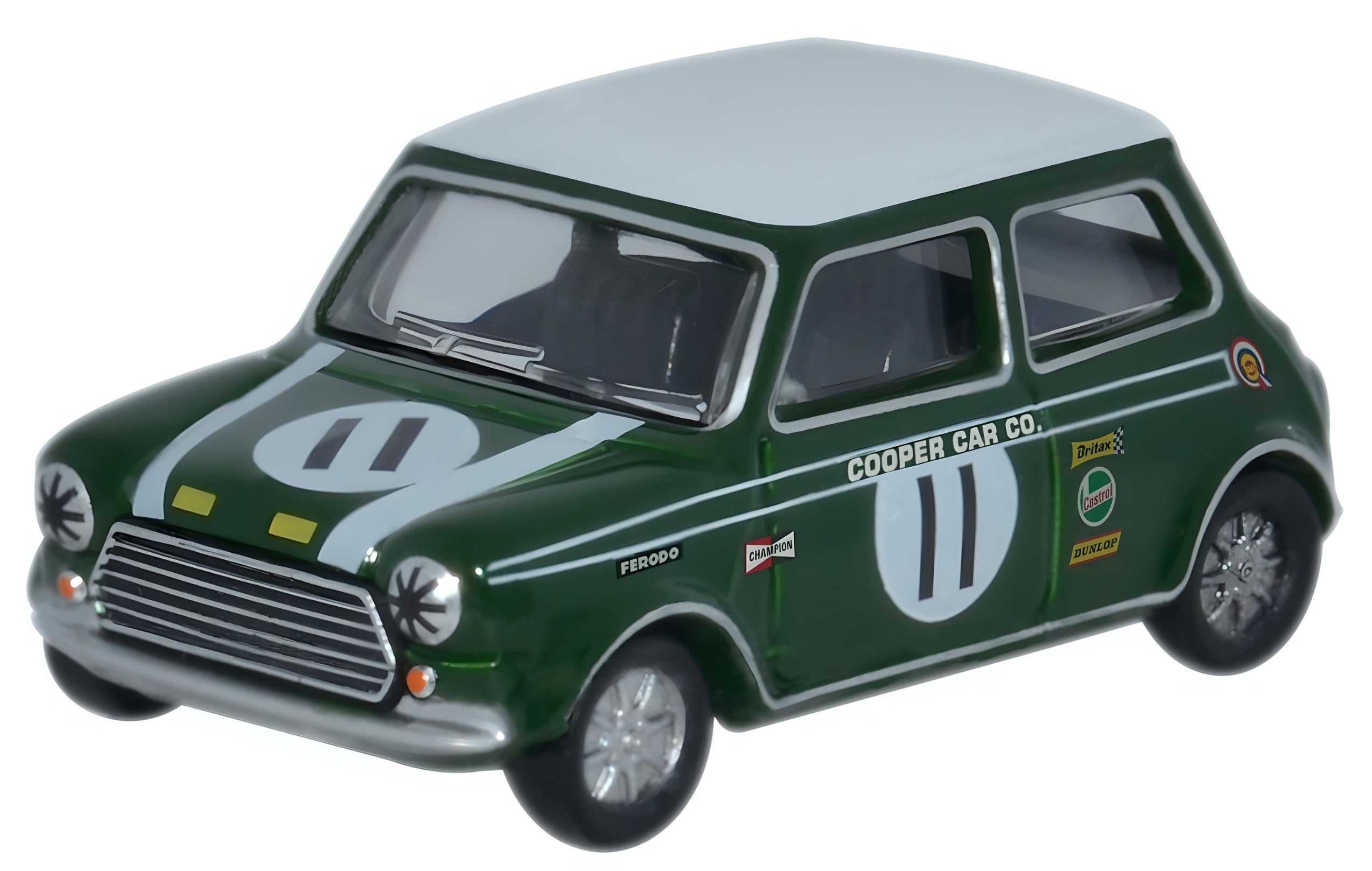 Oxford Diecast Mini Cooper S MKII John Rhodes 1968 Brands Hatch 1:76 s