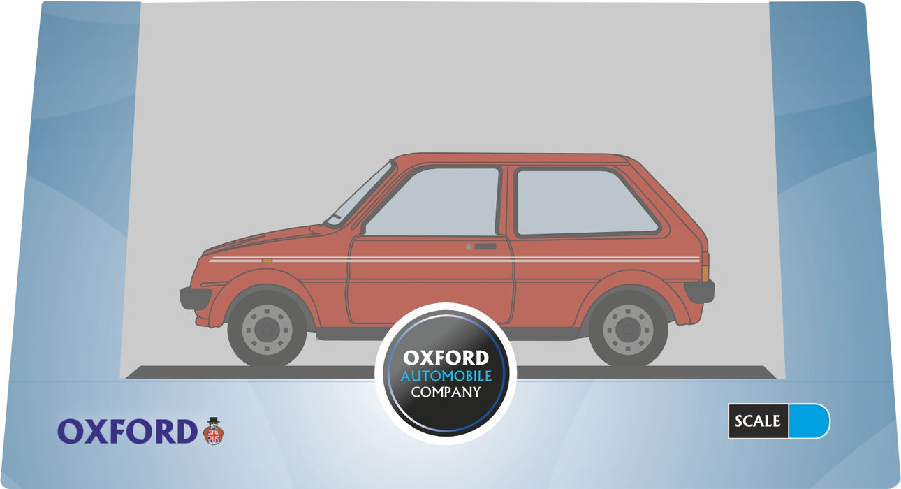 Oxford Diecast 76MET002 Austin Mini Metro Denim Blu Metallico OO Gauge Oxford Diecast 76MET002 Austin Mini Metro Denim Blu Metallico OO Gauge