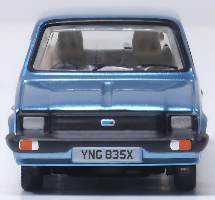 Oxford Diecast Austin Mini Metro Denim Blue Metallic -1:76 scale 76MET002 front