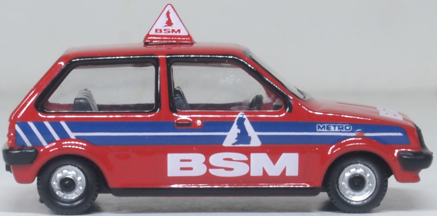Oxford Diecast Austin Mini Metro British School Of Motoring (BSM) 1:76