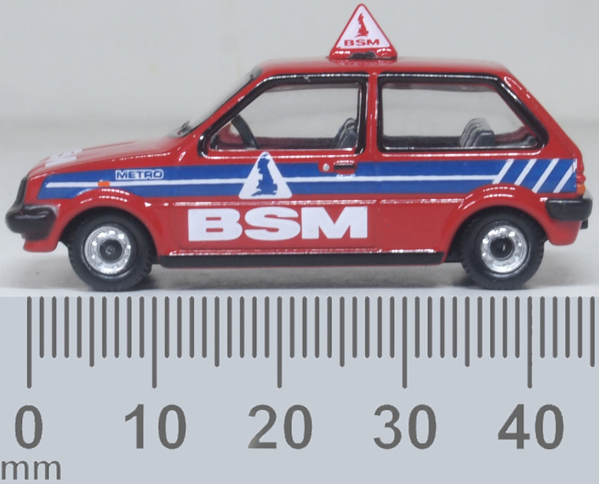 Oxford Diecast Austin Mini Metro British School Of Motoring (BSM) 1:76