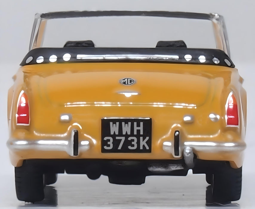 Oxford Diecast MG Midget MKIII Bronze Yellow - 1:76 Scale 76MGM002 rear