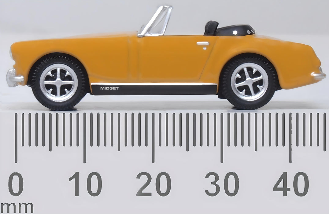 Oxford Diecast MG Midget MKIII Bronze Yellow - 1:76 Scale 76MGM002 measurements
