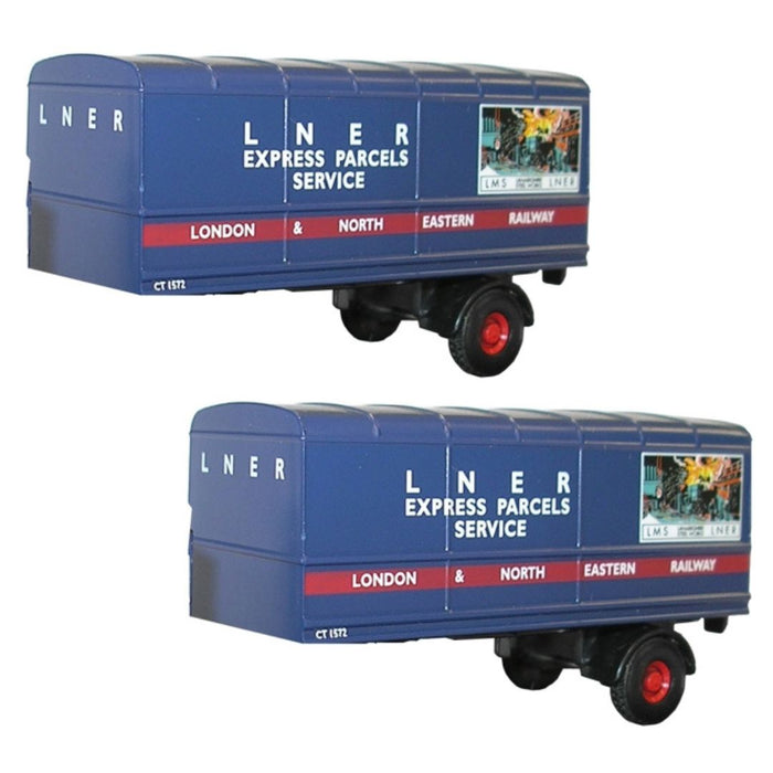 Oxford Diecast LNER Trailer Set - Two Piece - 1:76 Scale
