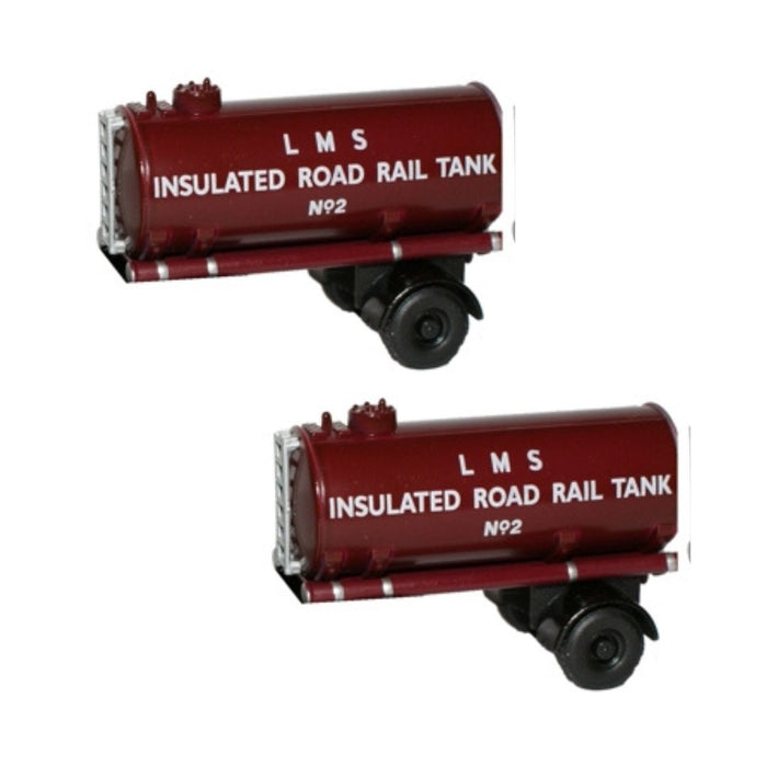 Oxford Diecast LMS Twin Trailer Set - 1:76 Scale