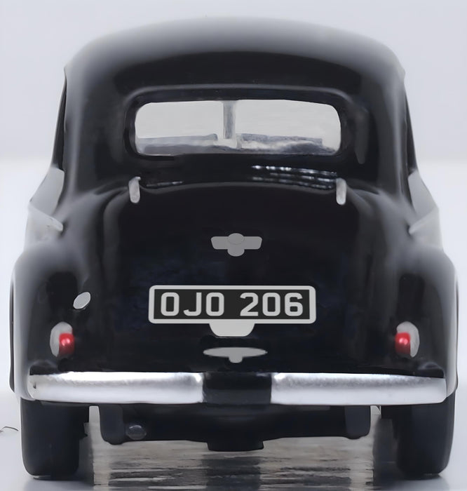 Oxford Diecast Morris Minor MMS Saloon Black - 1:76 scale 76MMS007 rear