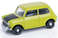 Oxford Diecast Classic Lime Green Mini - Mr Bean colours 1:76 scale deicast model - 4 cm