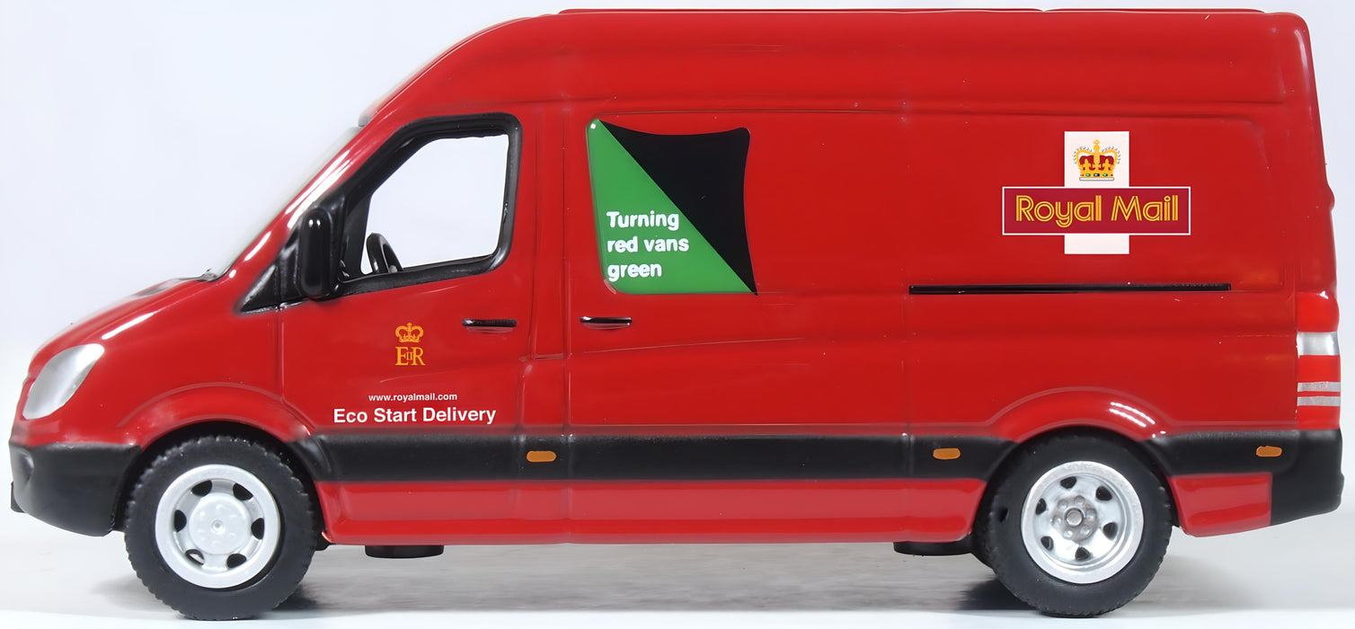 Oxford Diecast 1:76 Scale Mercedes Sprinter Van Royal Mail Left