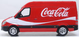 Oxford Diecast Coca Cola Mercedes Sprinter 76MSV007CC 1:76 Scale left