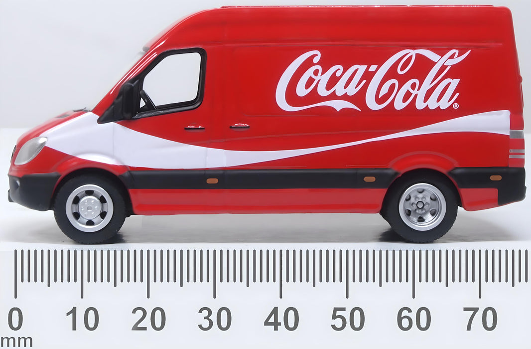 Oxford Diecast Coca Cola Mercedes Sprinter 76MSV007CC 1:76 Scale measurements