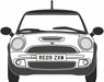 Oxford Diecast Pepper White New Mini - 1:76 Scale 76NMN002 Front