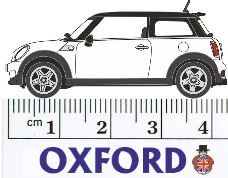 Oxford Diecast Pepper White New Mini - 1:76 Scale 76NMN002 Measurements