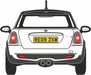 Oxford Diecast Pepper White New Mini - 1:76 Scale 76NMN002 Rear