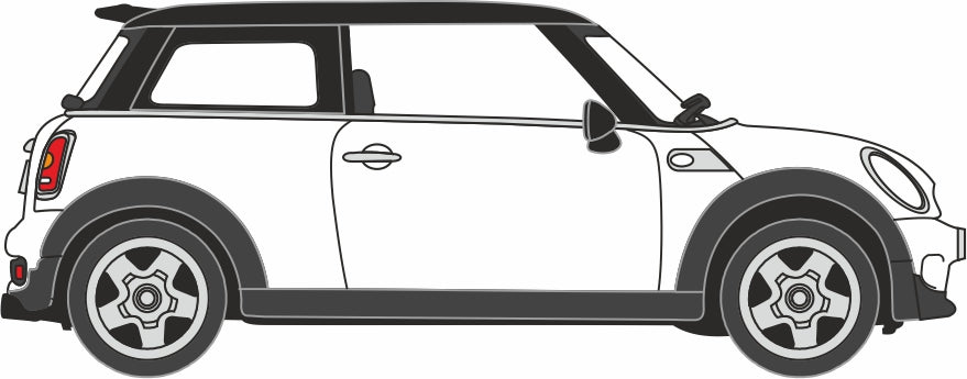 Oxford Diecast Pepper White New Mini - 1:76 Scale 76NMN002 Right