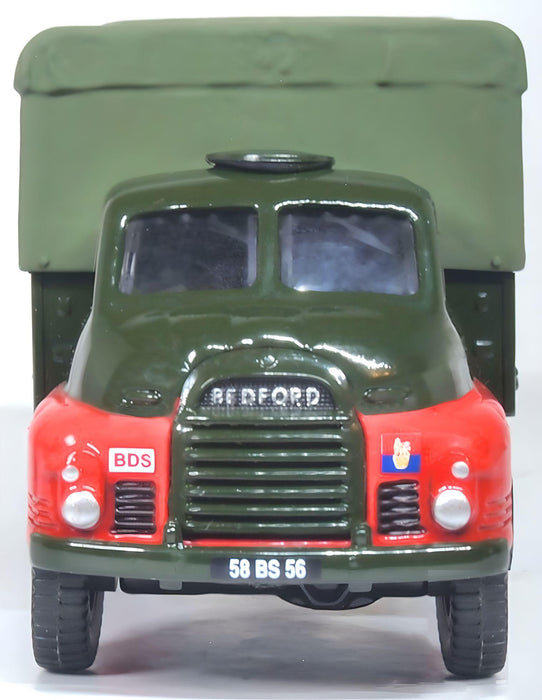 Model of the Bomb Disposal Broadbridge Heath Bedford RL by Oxford at 1:76 scale. 76RL004 Front