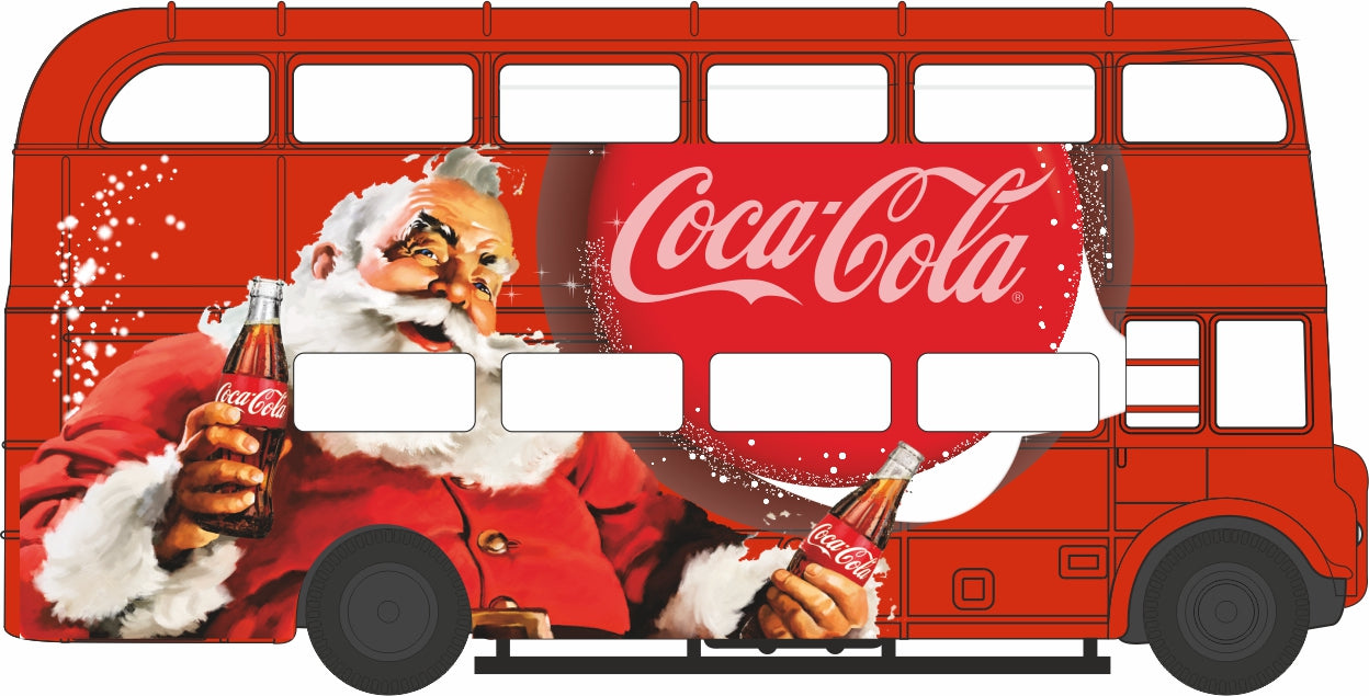 Oxford Diecast Routemaster 1:76 Coca Cola Xmas 76rm114CC Right