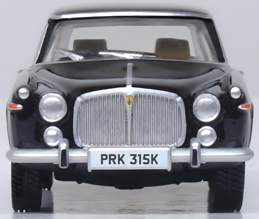 Oxford Diecast Rover P5b Black (Wilson/Thatcher) 1:76 scale - 76RP5002 front