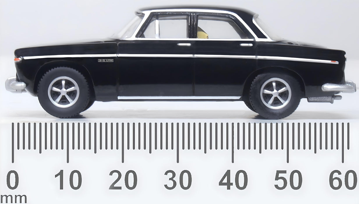 Oxford Diecast Rover P5b Black (Wilson/Thatcher) 1:76 scale - 76RP5002 measurements