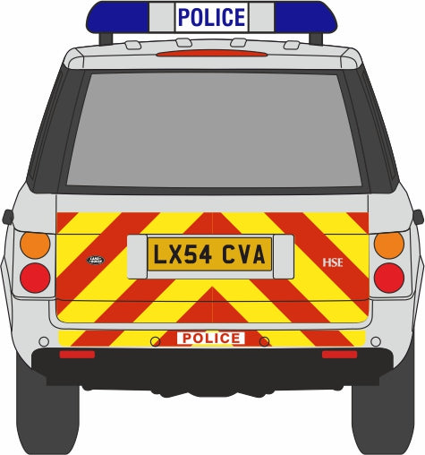Oxford Diecast Metropolitan Police Range Rover 3rd Generation 76RR3004 1:76 Scale Rear 