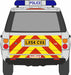Oxford Diecast Metropolitan Police Range Rover 3rd Generation 76RR3004 1:76 Scale Rear 