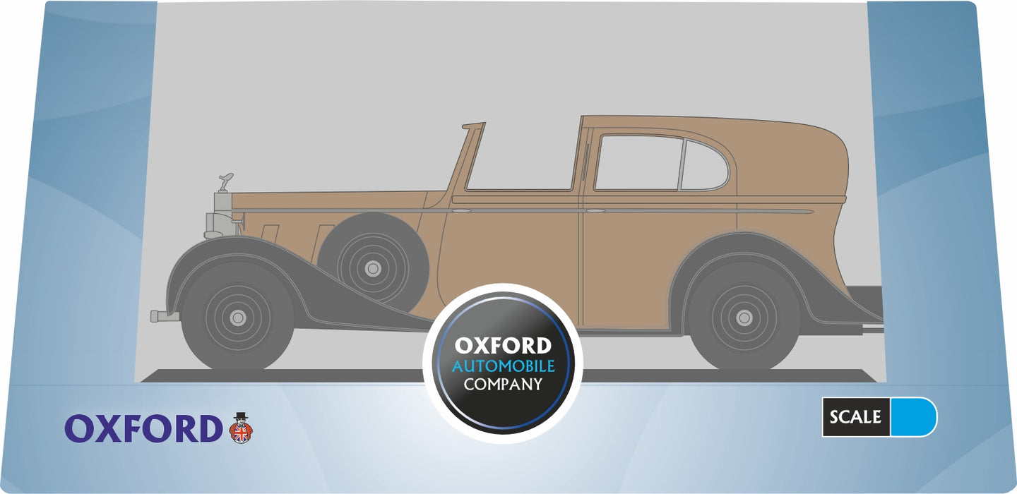Oxford Diecast 1:76 Scale OO Rolls Royce Phantom III Fawn/black 76RRP3002 Pack