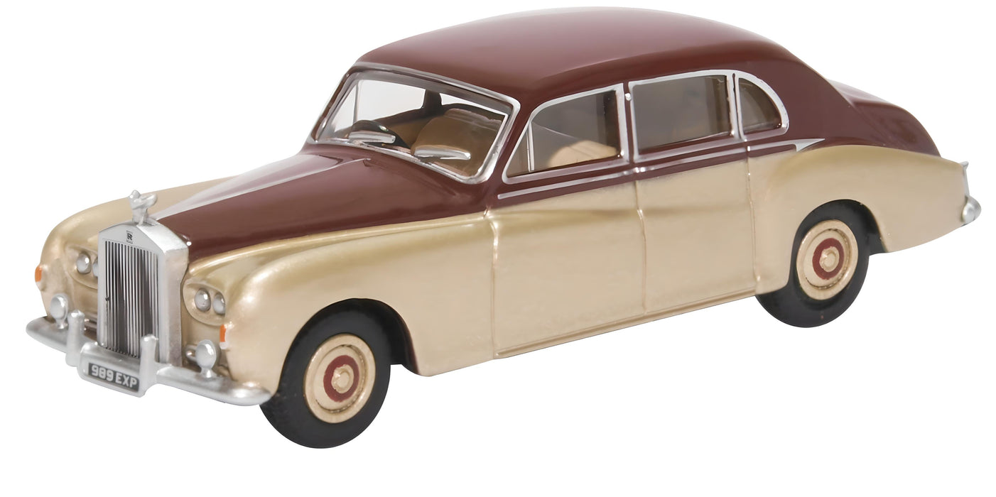 Oxford Diecast 1:76 Scale OO Rolls Royce Phantom V Burgundy/silver Sand 76RRP5002