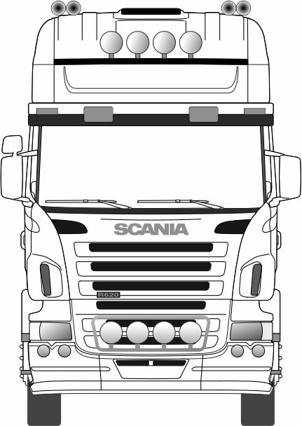 Oxford Diecast 1:76 Scale 00 Scania Topline Recovery Truck White Front