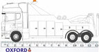 Oxford Diecast 1:76 Scale 00 Scania Topline Recovery Truck White Measurements