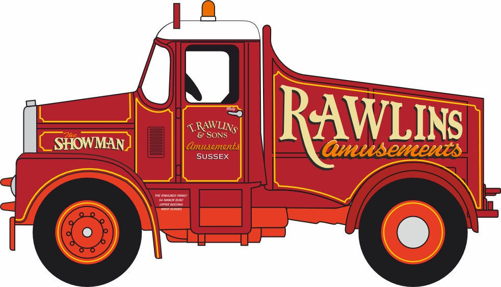 Oxford Diecast Scammell Highwayman Ballast Rawlins Amusements 1:76 Scale