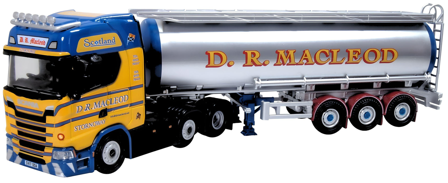 Oxford Diecast D R Macleod Scania New Generation S Cylindrical Tanker 1:76 Scale