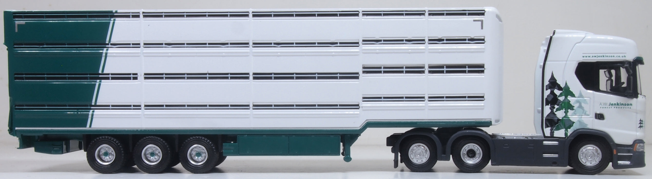 Oxford Diecast Scania S Series Livestock Trailer A W Jenkinson 1:76