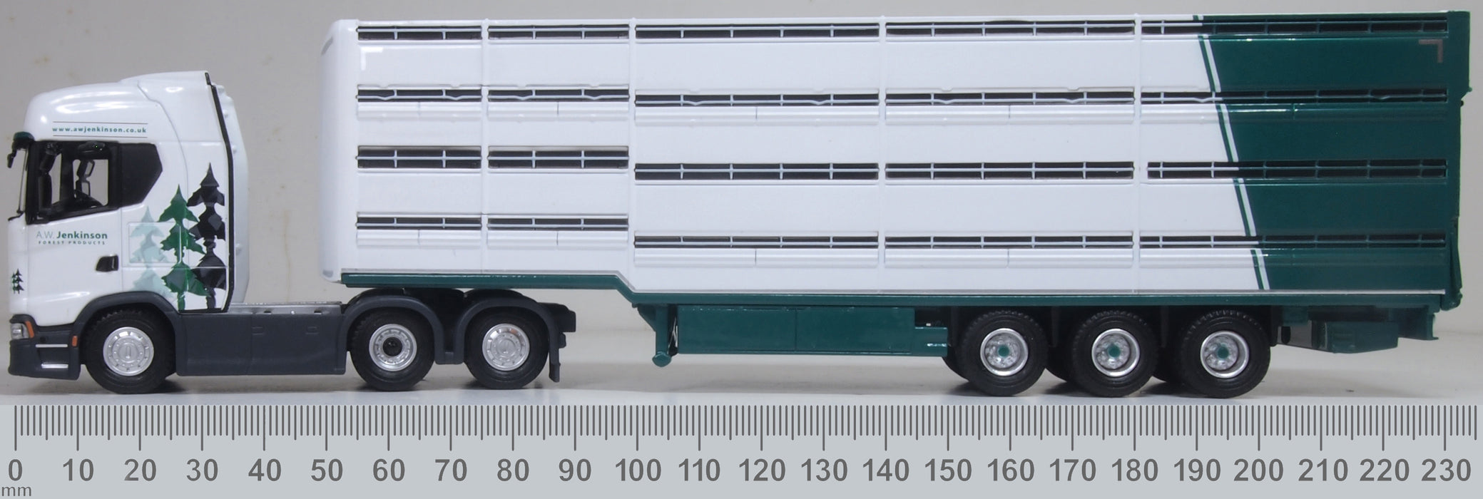 Oxford Diecast Scania S Series Livestock Trailer A W Jenkinson 1:76