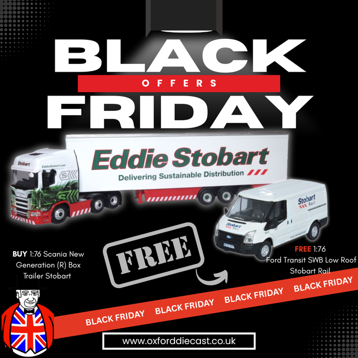 Oxford Diecast Scania New Generation (R) Box Trailer Stobart