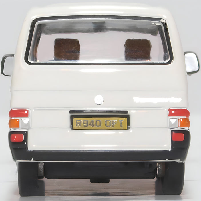 Oxford Diecast VW T4 Van Grey White 76T4002 1:76 Scale Rear
