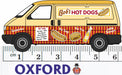 Oxford Diecast Bobs Hot Dogs VW T4 Van 76T4007 1:76 00 Scale Measurements