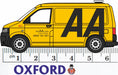 Oxford Diecast AA VW T5 Van - 1:76 Scale 76T5V005 Measurements