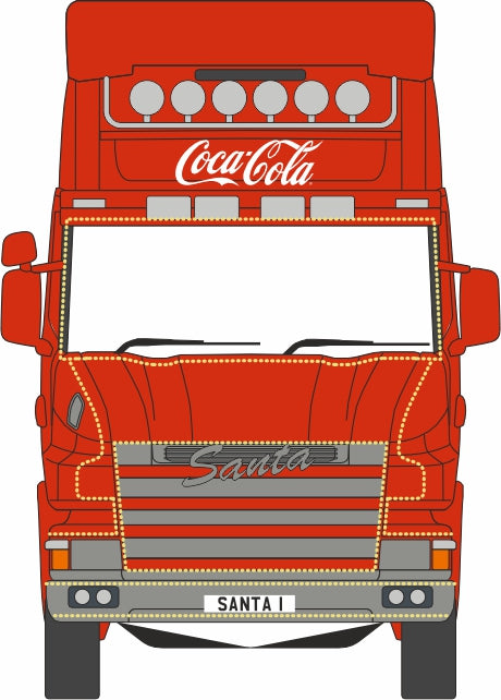 Oxford Diecast Coca Cola T Cab Box Trailer - 1:76 Scale 76TCAB004CC Front