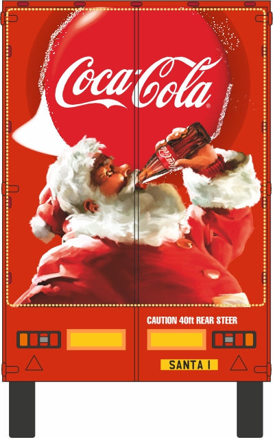 Oxford Diecast Coca Cola T Cab Box Trailer - 1:76 Scale 76TCAB004CC Front Rear