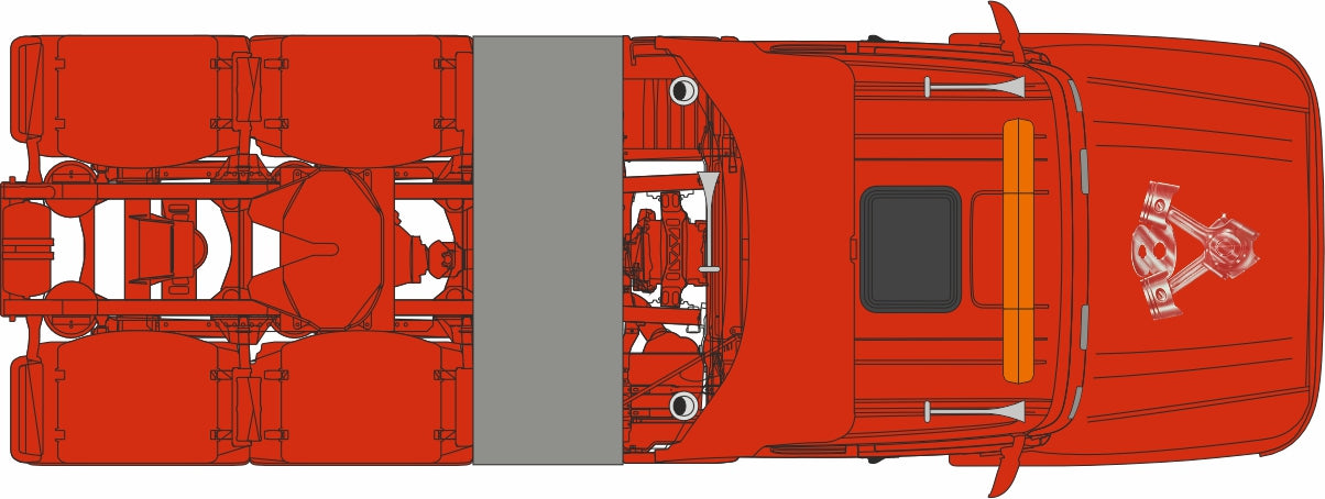 Oxford Diecast Scania T Cab Cylindrical Tanker Wilson Mccurdy 1:76 Cab Top