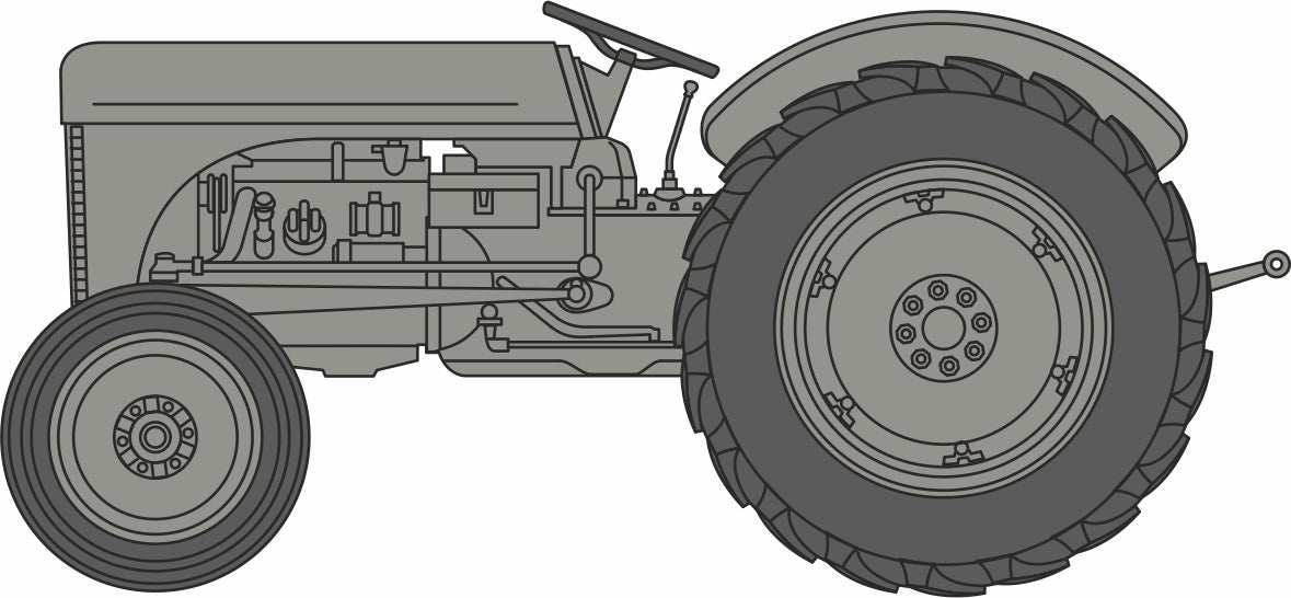 Oxford Diecast Grey Ferguson TEA Tractor - 1:76 Scale 76TEA001 Left