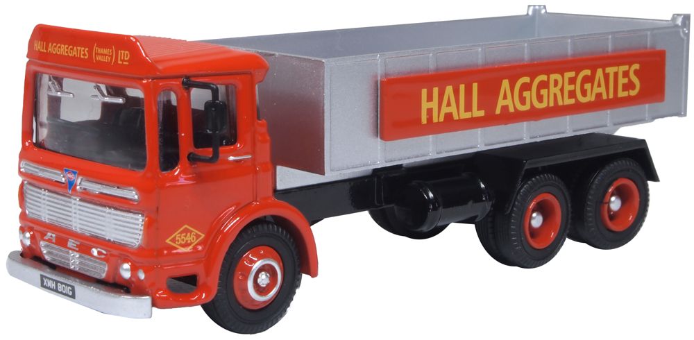 Oxford Diecast Aec Tipper Hall Aggregates 1:76