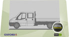Oxford Diecast White Ford Transit Dropside 76TPU005 1:76 Scale Pack