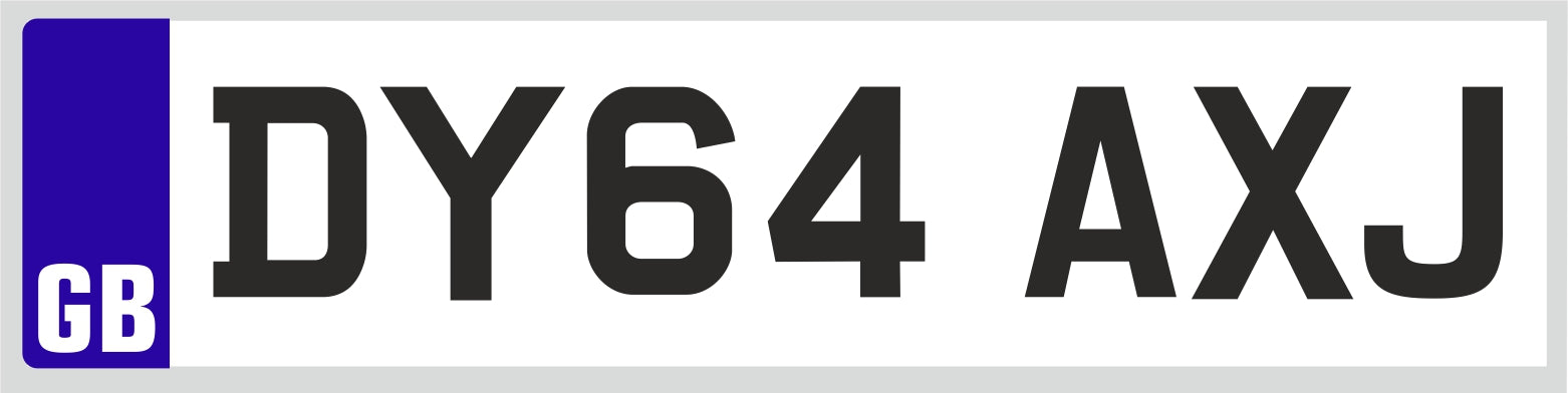 Oxford Diecast White Ford Transit Dropside 76TPU005 1:76 Scale Registration Plate