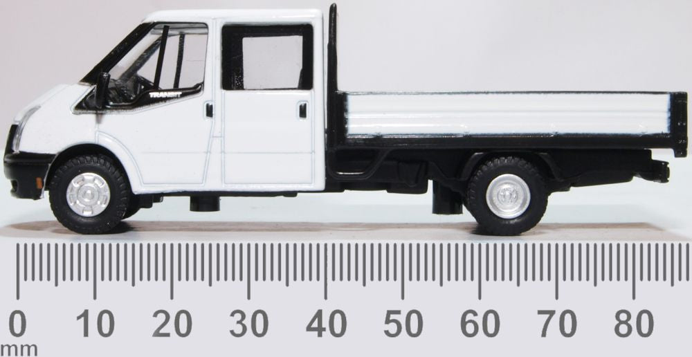 Oxford Diecast White Ford Transit Dropside