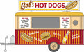 Oxford Diecast Bobs Hot Dogs Mobile Trailer - 1:76/1:87 Scale Front